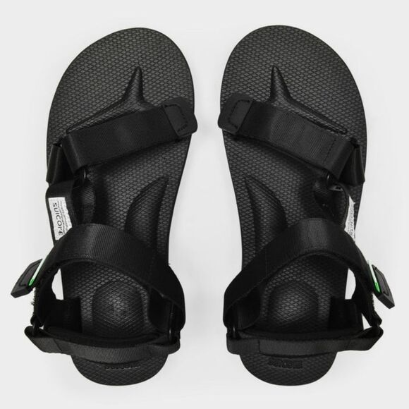 Suicoke Womens Black Chic Feminine Summer Trendy Casual Velcro Sandals Size 36 - Picture 1 of 5